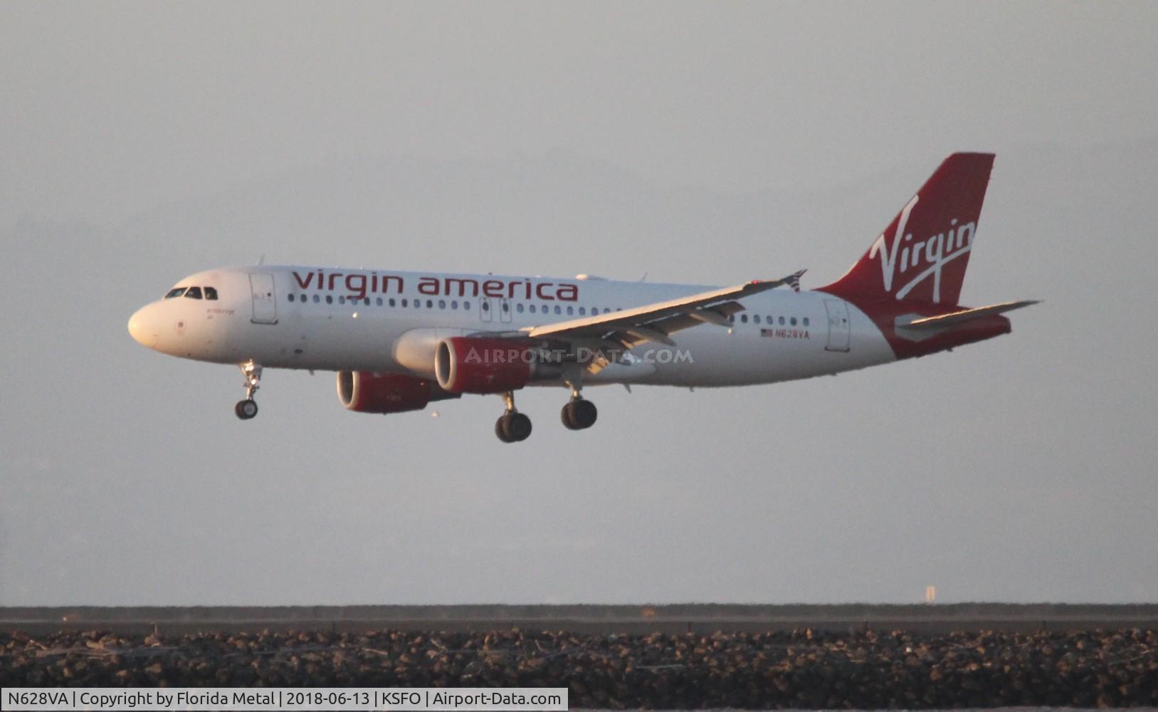 N628VA, 2007 Airbus A320-214 C/N 2993, Virgin America