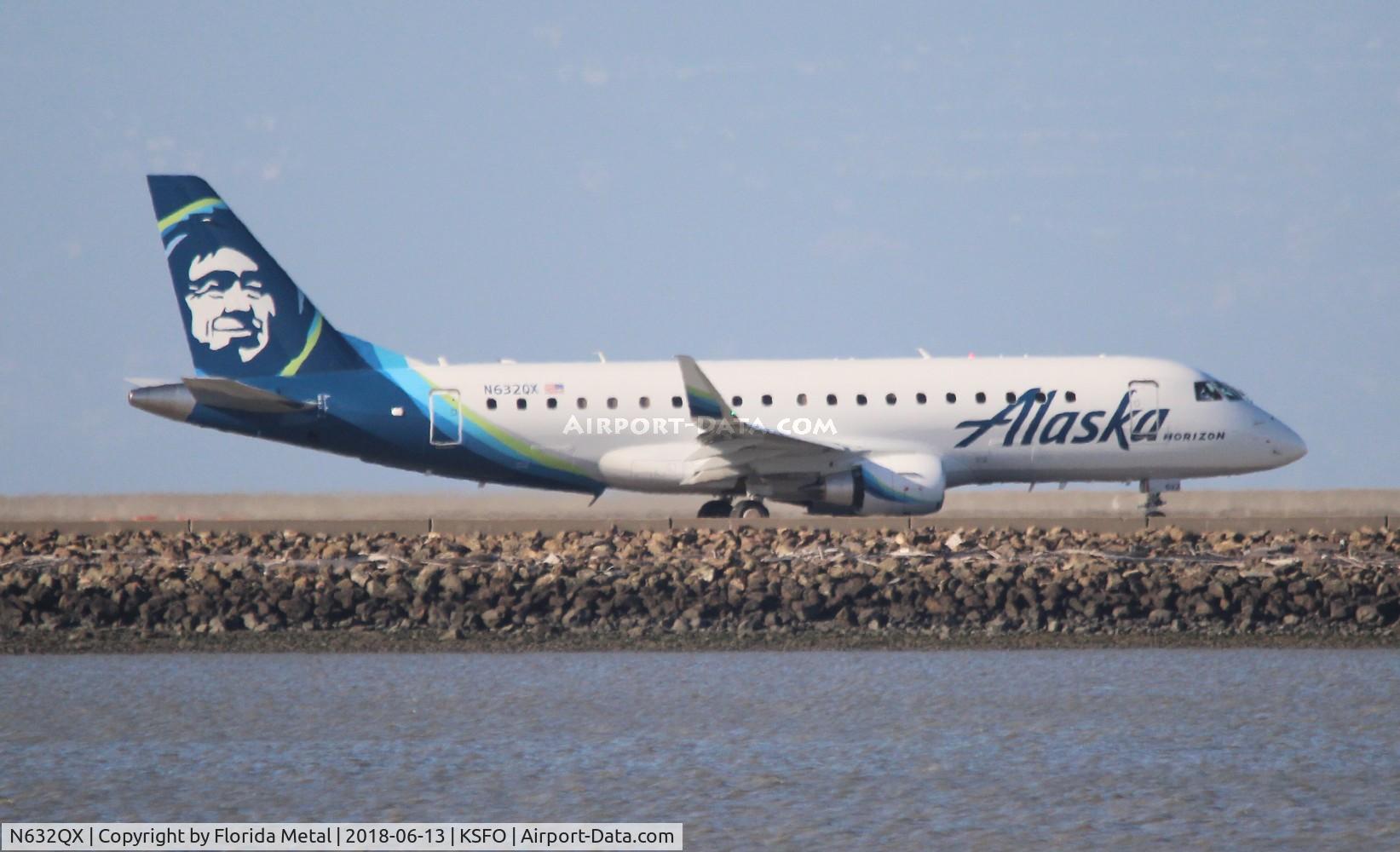 N632QX, 2018 Embraer 175LR (ERJ-170-200LR) C/N 17000718, Alaska