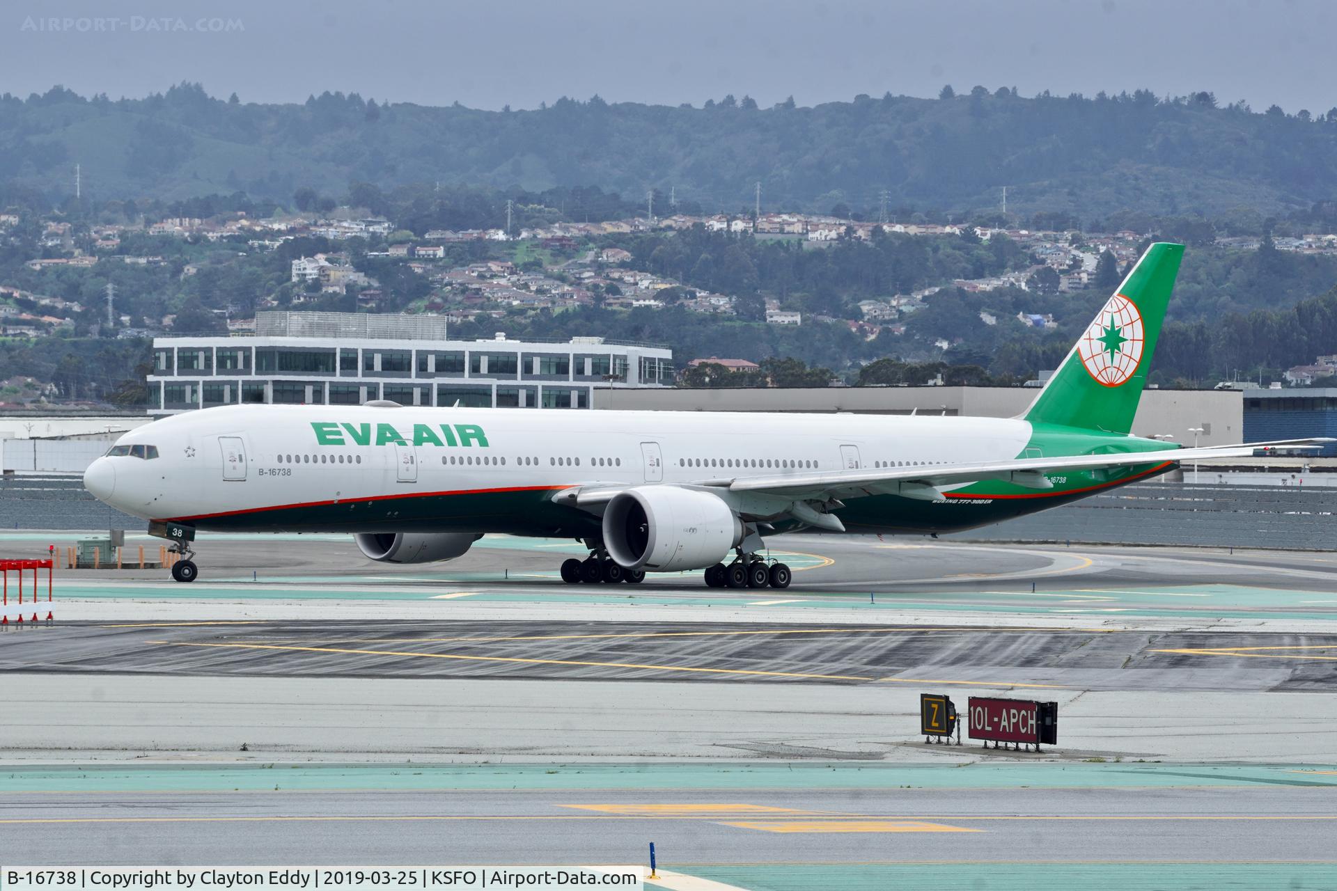 B-16738, 2017 Boeing 777-300/ER C/N 42105, SFO 2019.