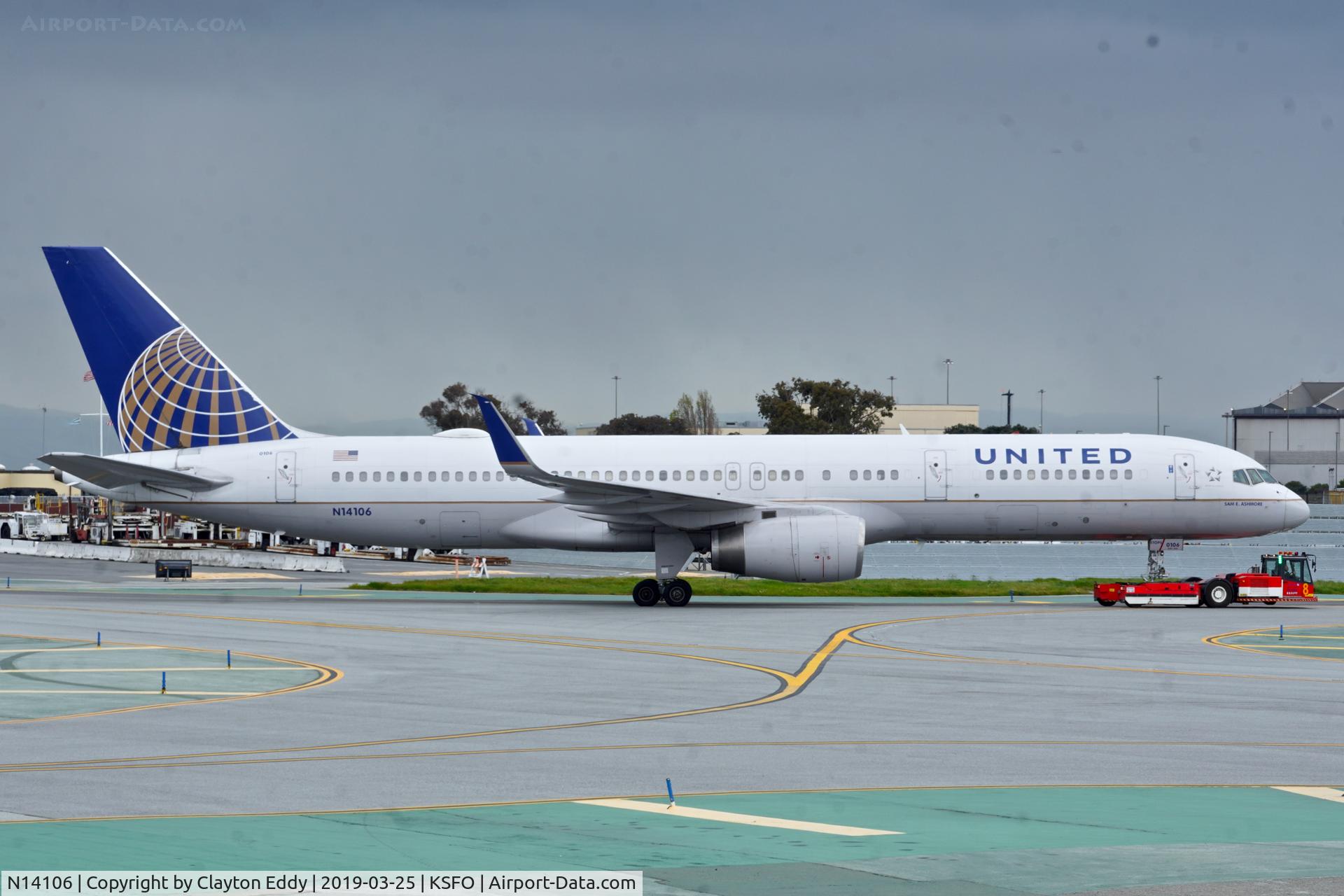 N14106, 1994 Boeing 757-224 C/N 27296, SFO 2019.