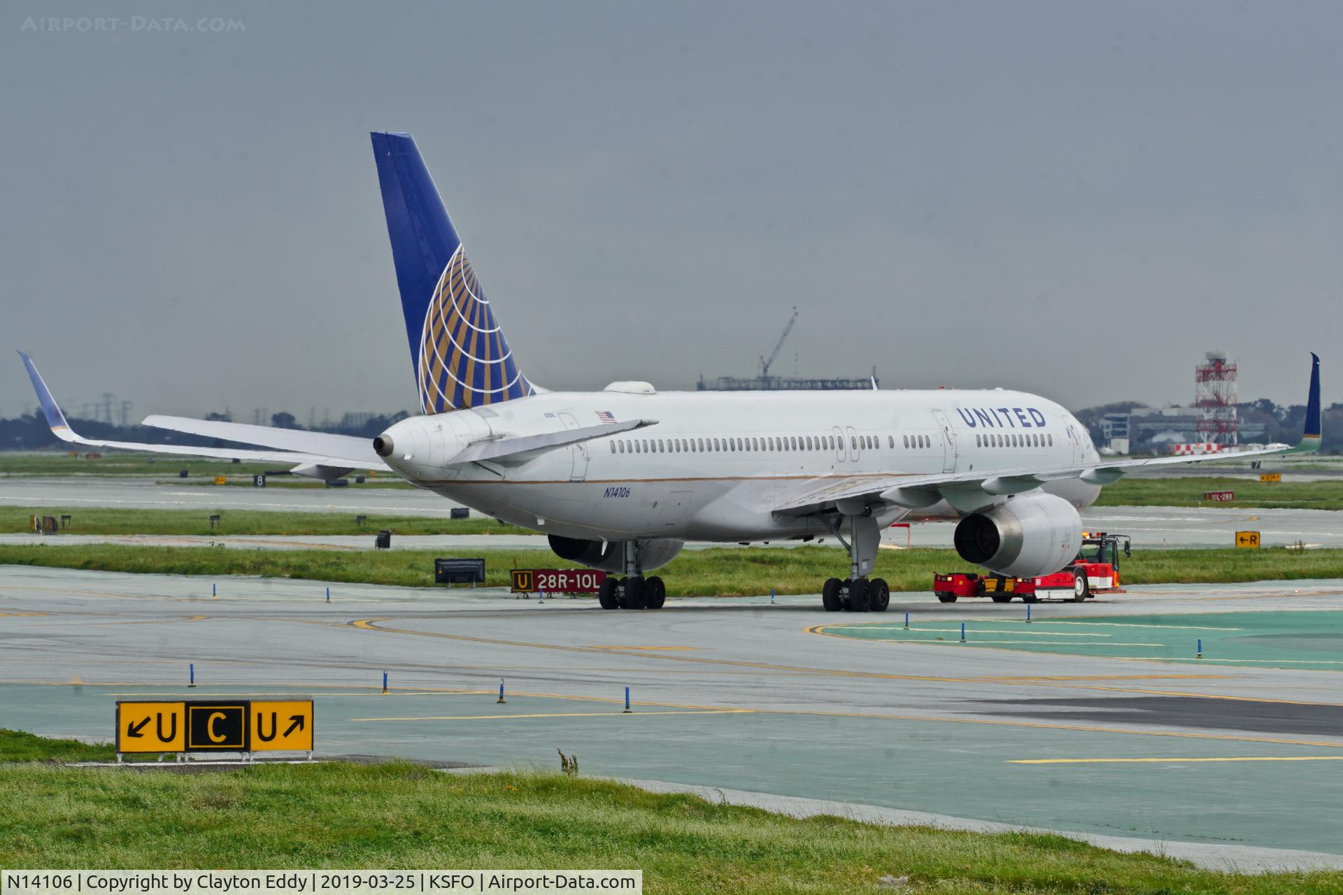 N14106, 1994 Boeing 757-224 C/N 27296, SFO 2019.