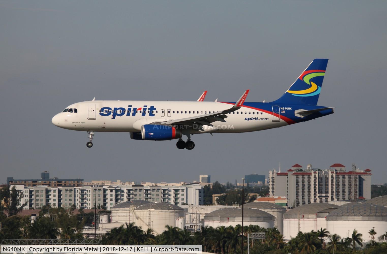 N640NK, 2015 Airbus A320-232 C/N 6507, Spirit