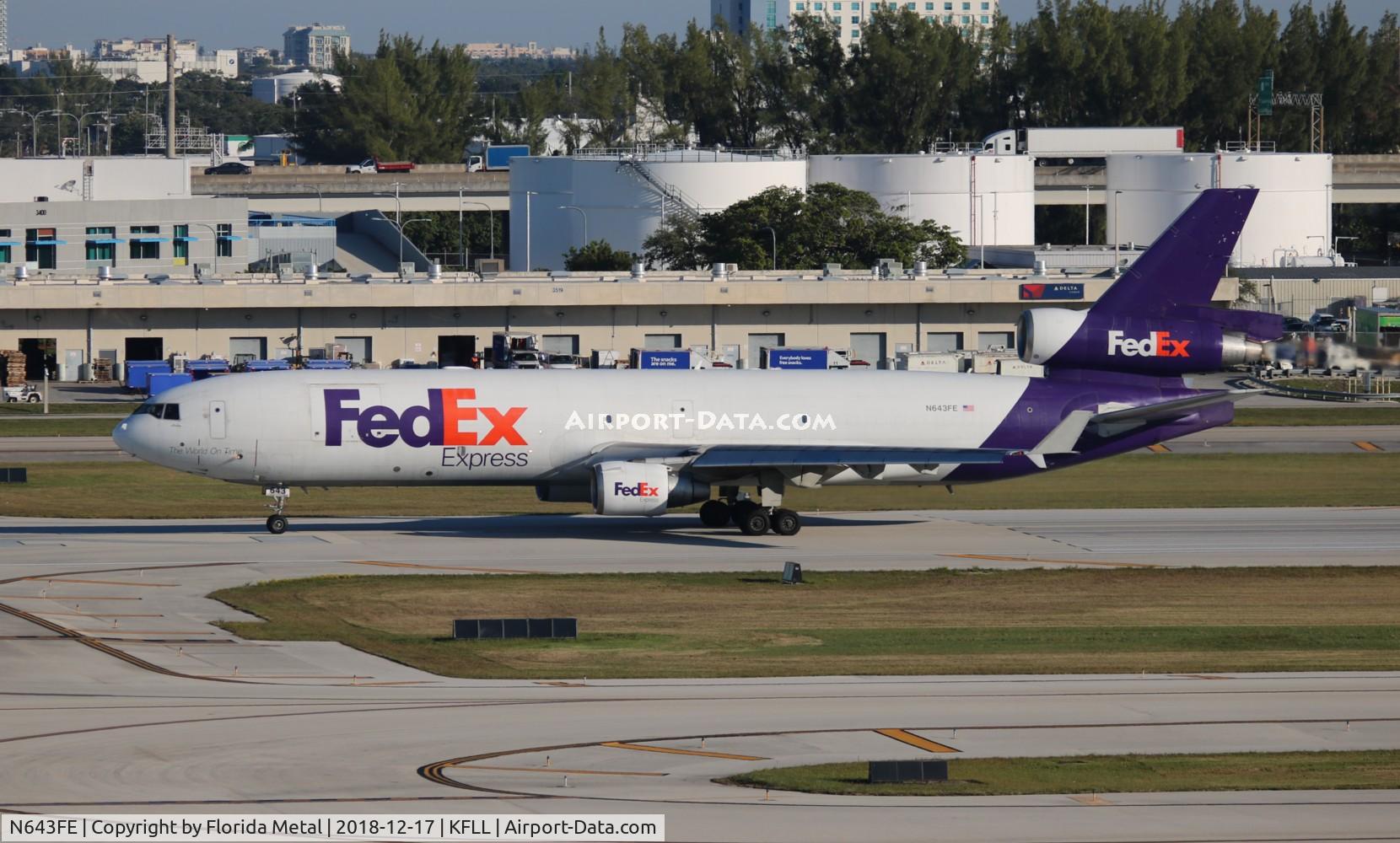N643FE, McDonnell Douglas MD-11F C/N 48486, FedEx