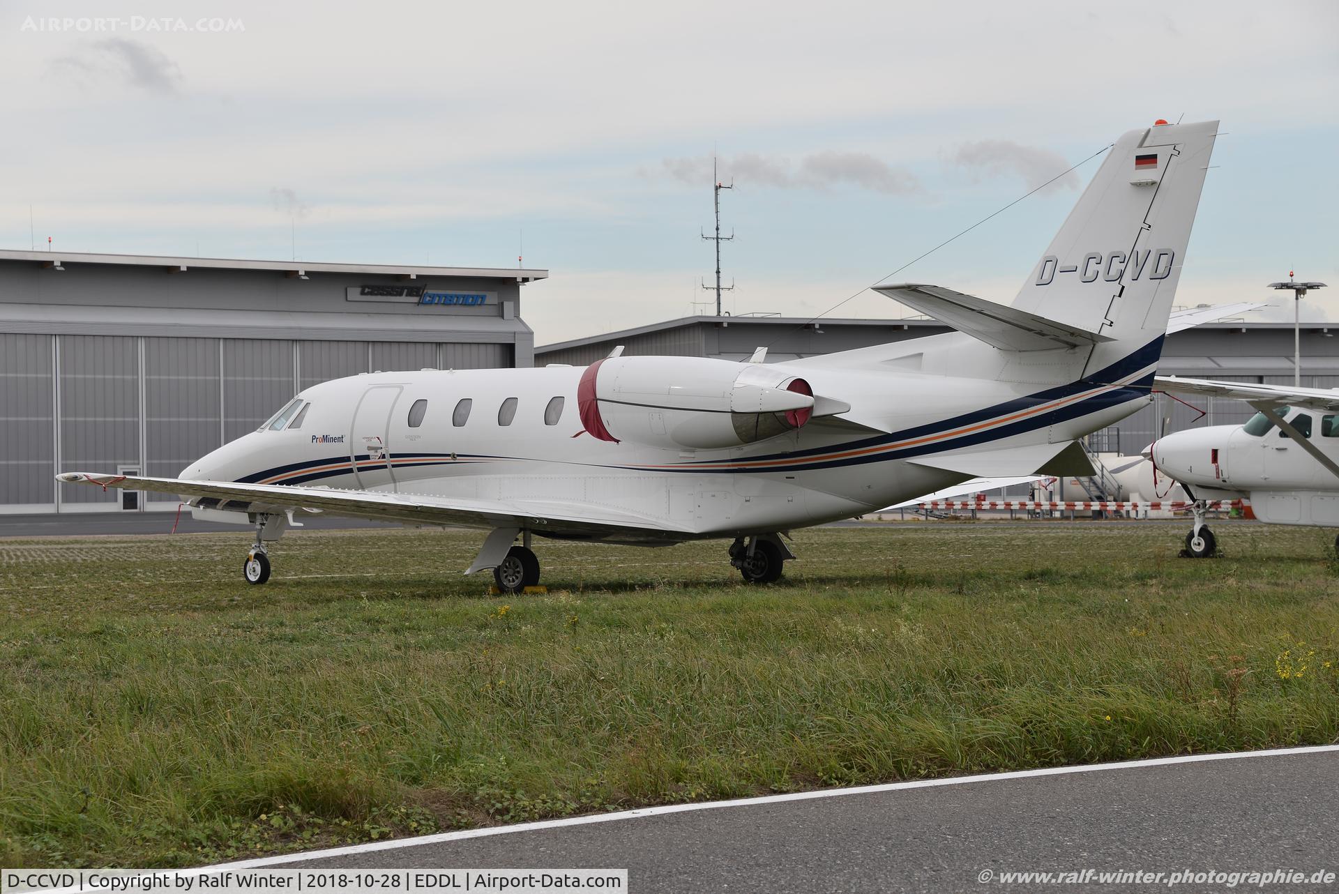 D-CCVD, 2008 Cessna 560XL Citation Excel XLS C/N 560-5784, Cessna 560XL Citation Exel - Private - 560-5764 - D-CCVD - 28.10.2018 - DUS