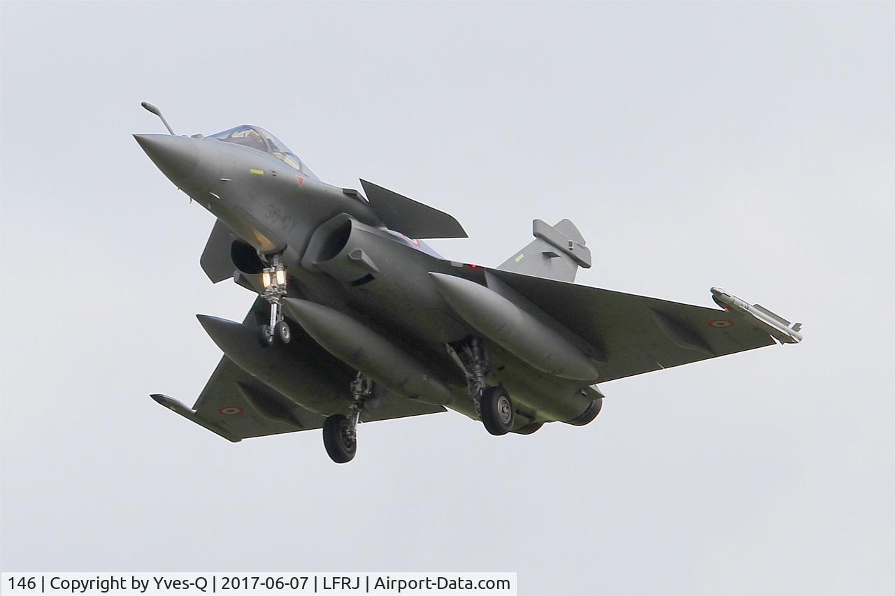 146, Dassault Rafale C C/N 146, Dassault Rafale C, Short approach rwy 26, Landivisiau Naval Air Base (LFRJ) Tiger Meet 2017