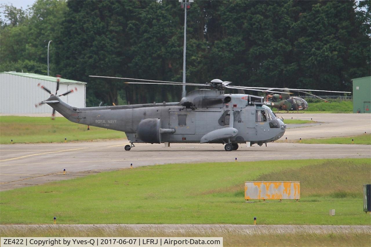 ZE422, 1986 Westland Sea King ASaC.7 C/N WA961, Westland Sea King ASaC.7, Taxiing, Landivisiau Naval Air Base (LFRJ) Tiger Meet 2017