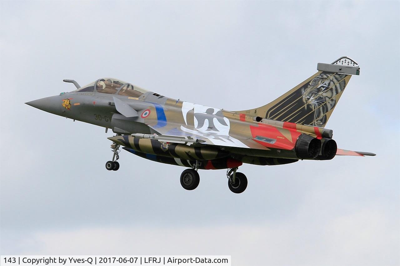 143, 2013 Dassault Rafale C C/N 143, Dassault Rafale C, On final rwy 26, Landivisiau Naval Air Base (LFRJ) Tiger Meet 2017