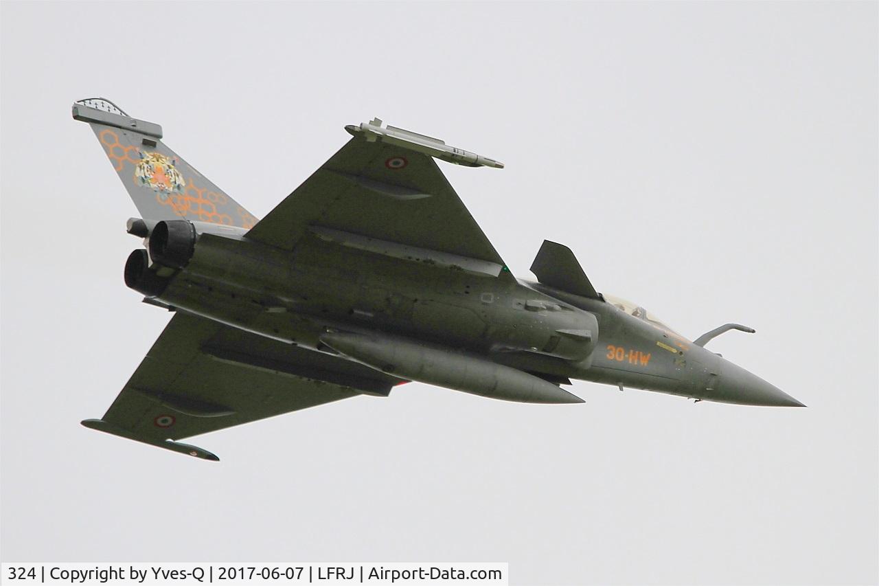 324, Dassault Rafale B C/N 324a, Dassault Rafale B, Take off rwy 26, Landivisiau Naval Air Base (LFRJ) Tiger Meet 2017