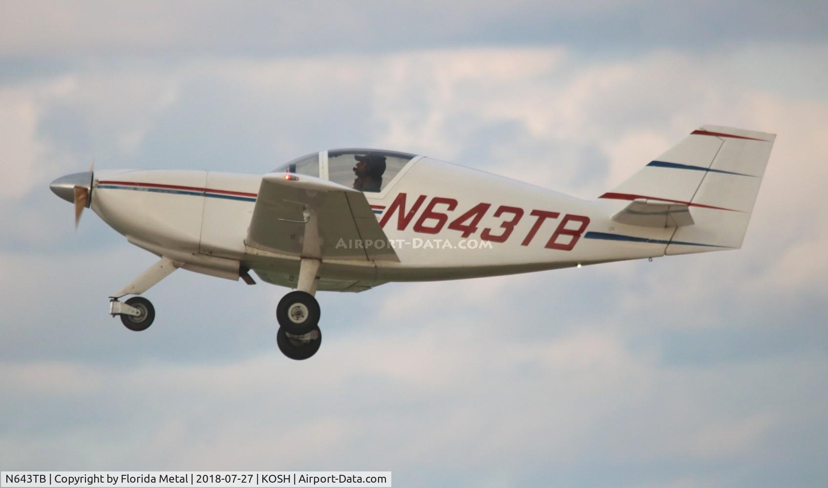 N643TB, 1988 Stoddard-Hamilton Glasair SHA C/N 643, Glasaiir SHA