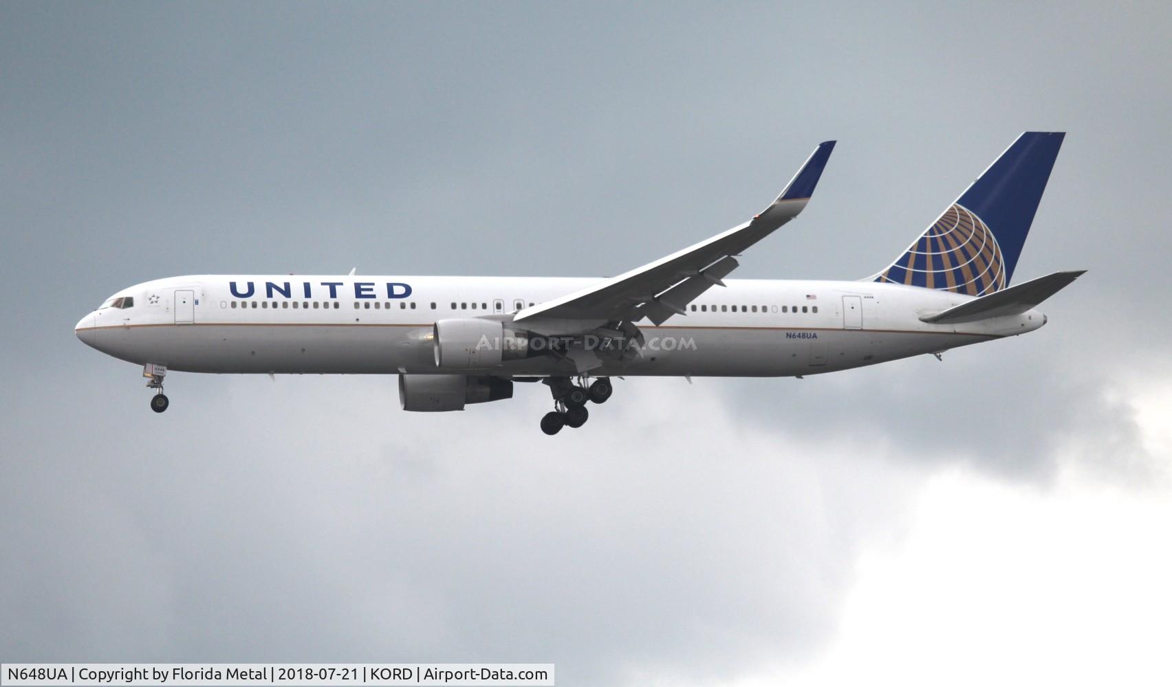 N648UA, 1992 Boeing 767-322ER C/N 25285, United