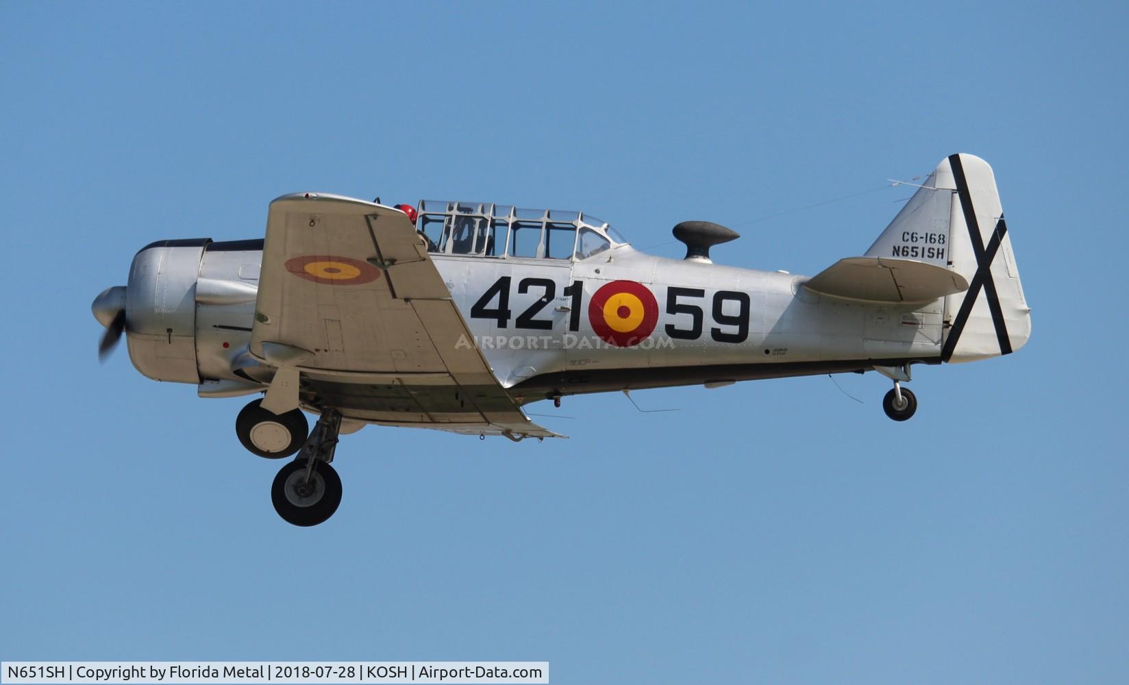 N651SH, 1944 North American T-6G Texan C/N 168-409, T-6G Texan