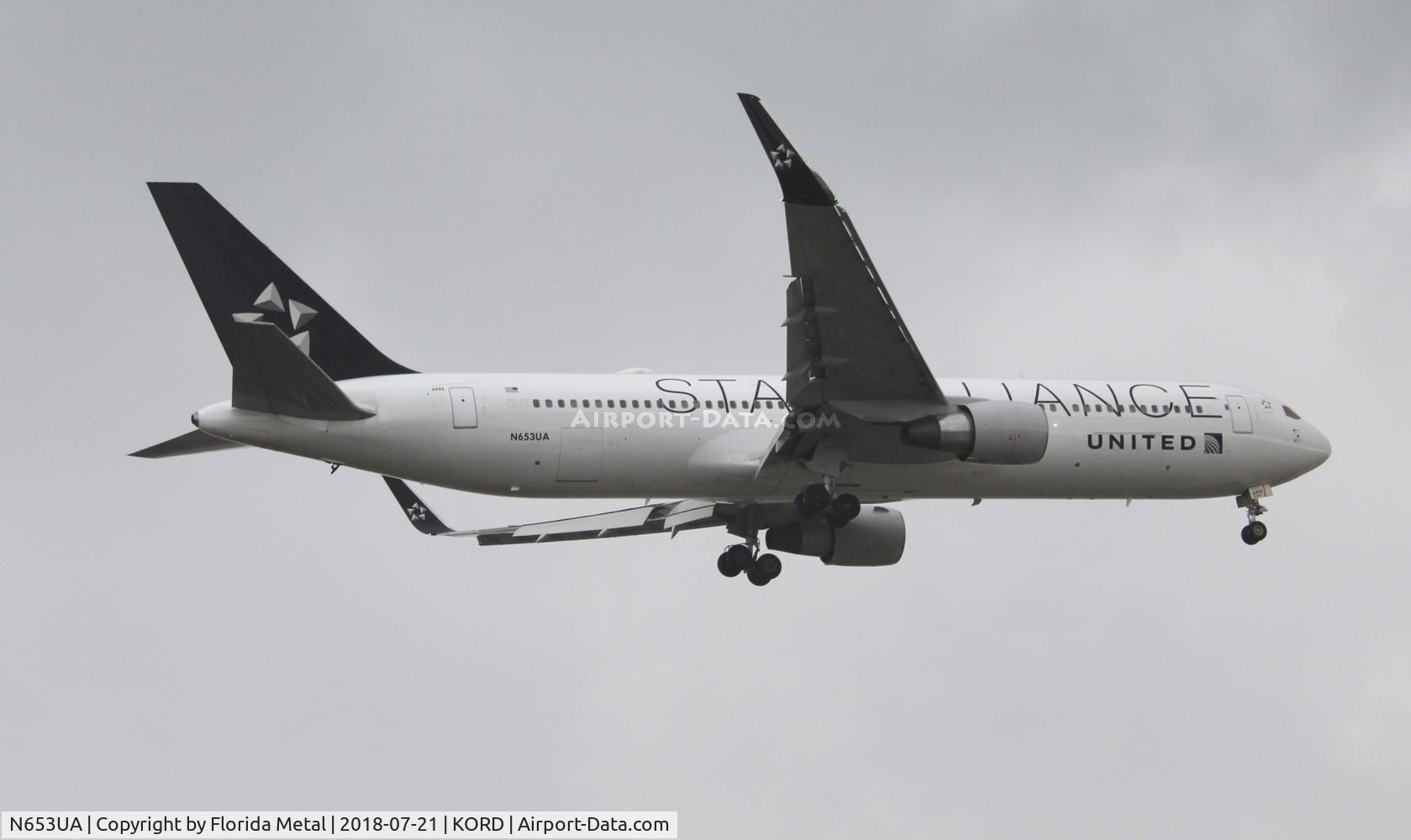 N653UA, 1992 Boeing 767-322 C/N 25391, United