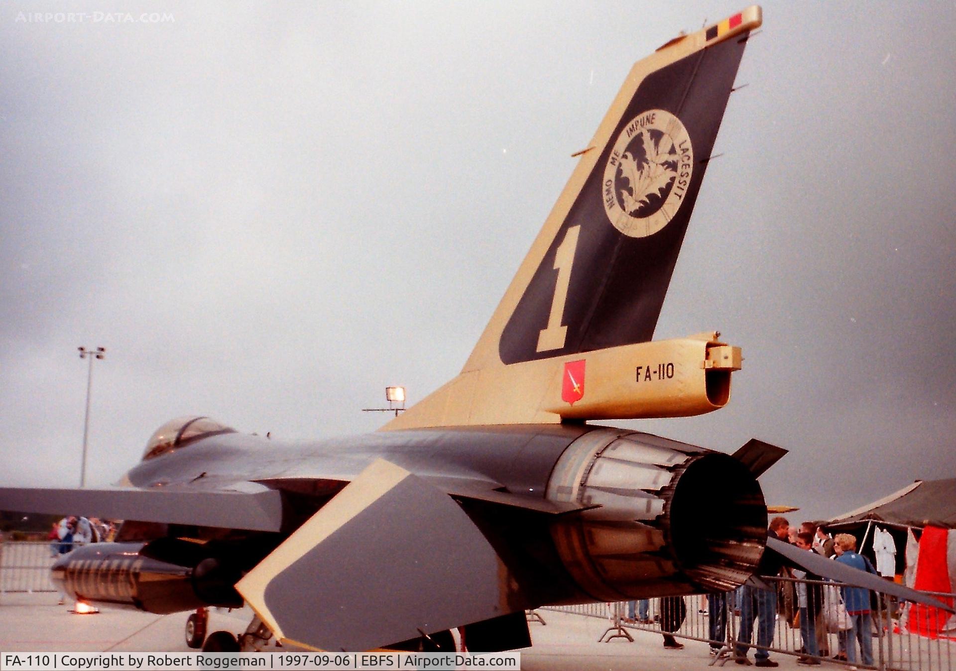 FA-110, SABCA F-16AM Fighting Falcon C/N 6H-110, F-16A.SPECIAL 80 YEARS 1 SQUADRON.