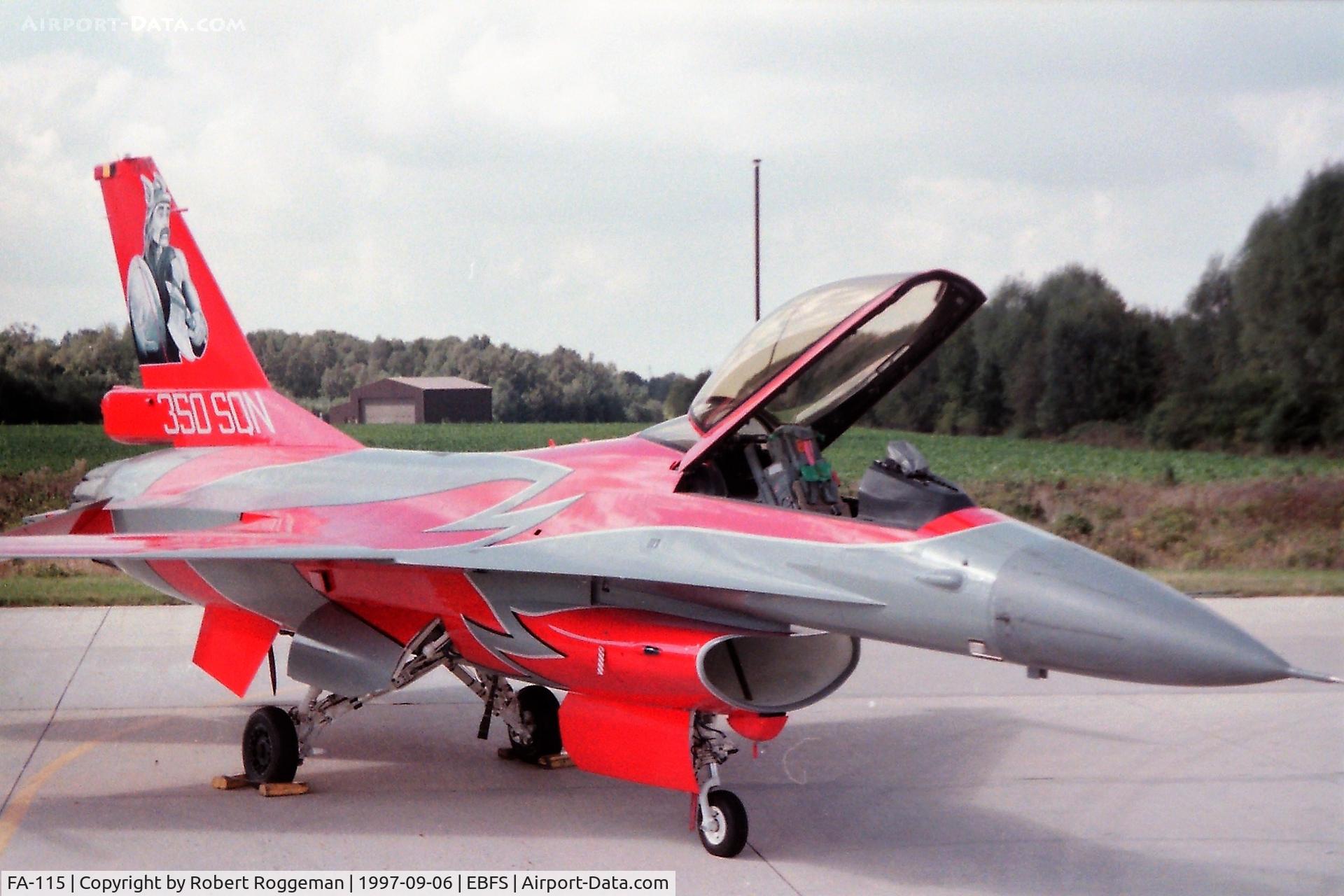 FA-115, SABCA F-16AM Fighting Falcon C/N 6H-115, F-16A.SPECIAL 350 SQAUDRON.