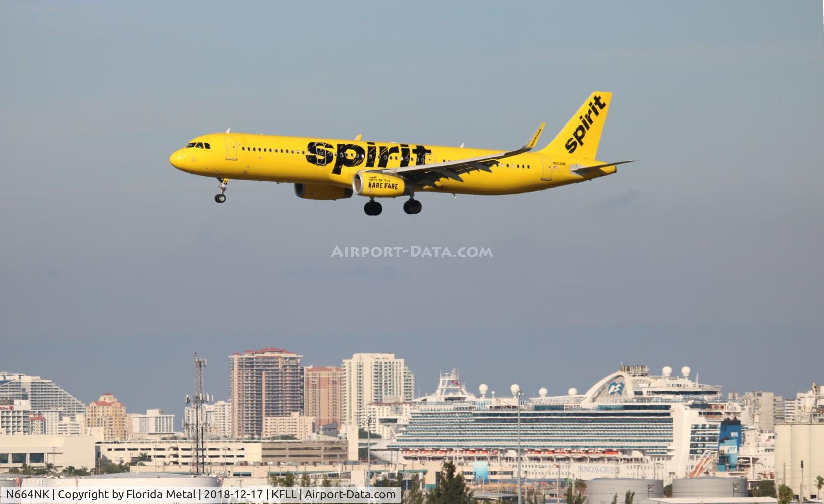 N664NK, 2016 Airbus A321-231 C/N 7021, Spirit