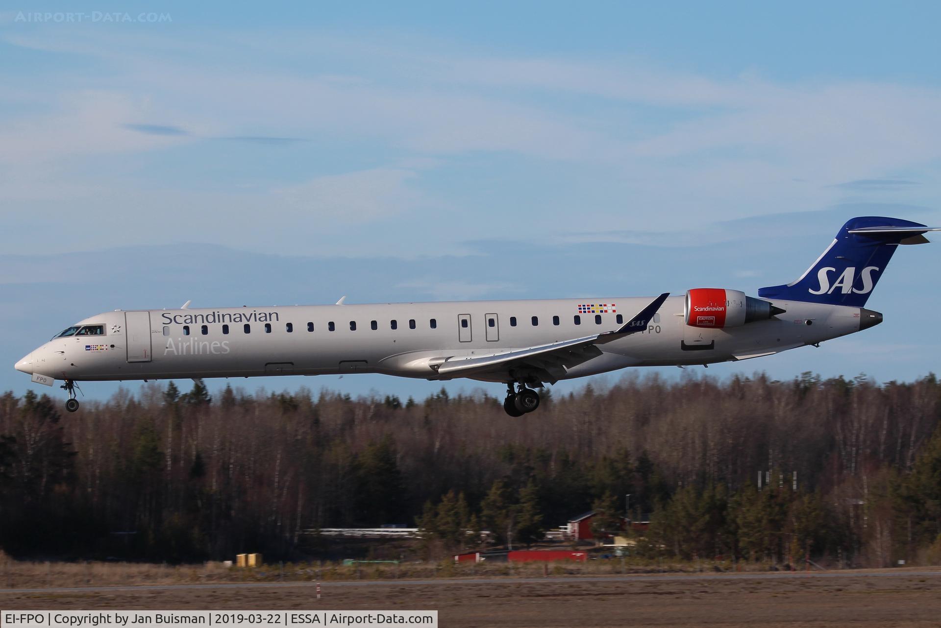EI-FPO, 2017 Bombardier CRJ-900 (CL-600-2D24 C/N 15434, SAS/Cityjet