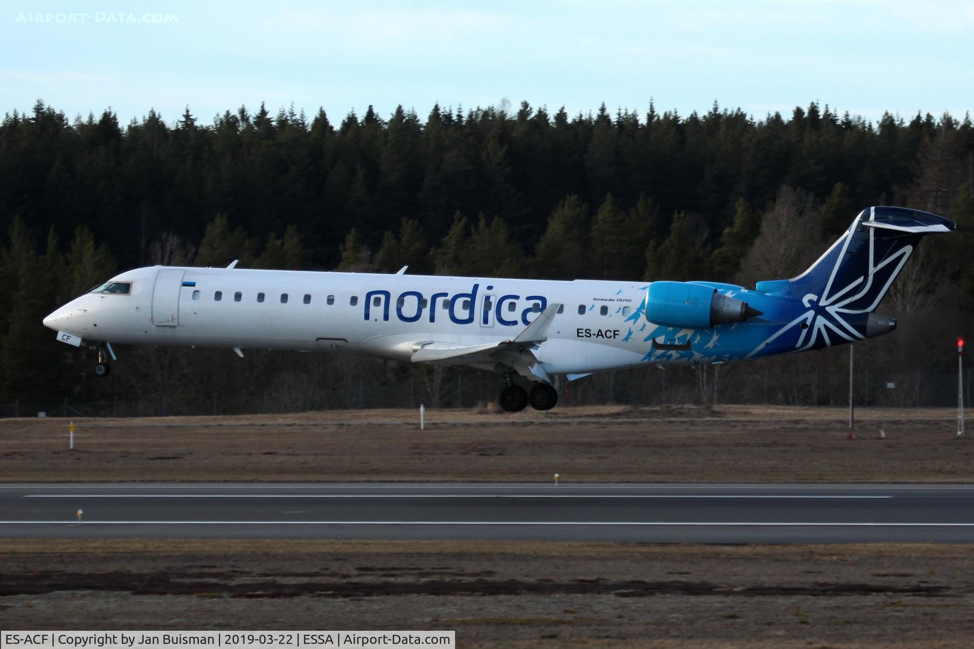 ES-ACF, 2003 Bombardier CRJ-701ER (CL-600-2C10) Regional Jet C/N 10083, Nordica