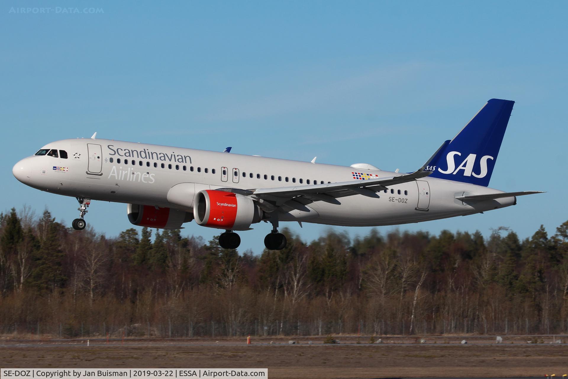 SE-DOZ, 2017 Airbus A320-251N C/N 7565, SAS
