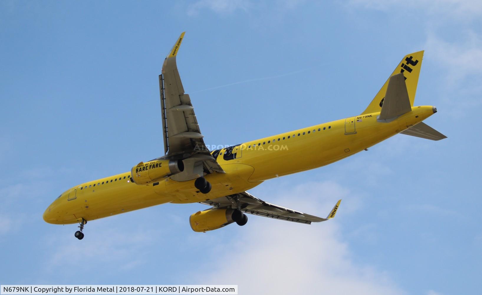 N679NK, 2017 Airbus A321-231SL C/N 7825, Spirit