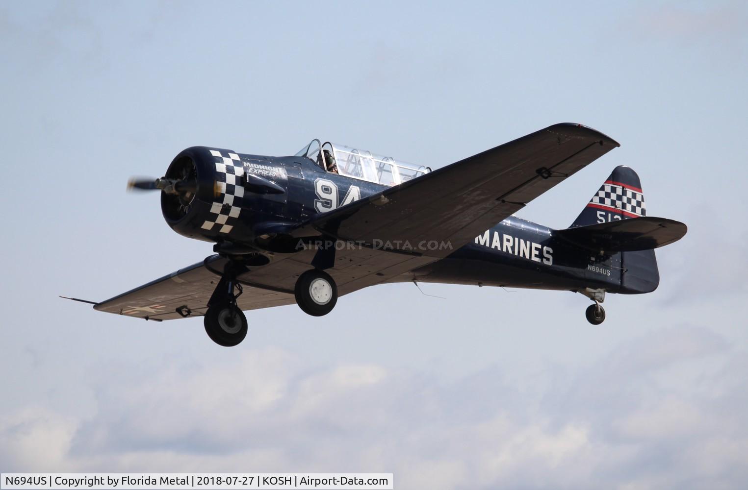 N694US, 1943 North American SNJ-4 Texan C/N 88-13627, SNJ-4