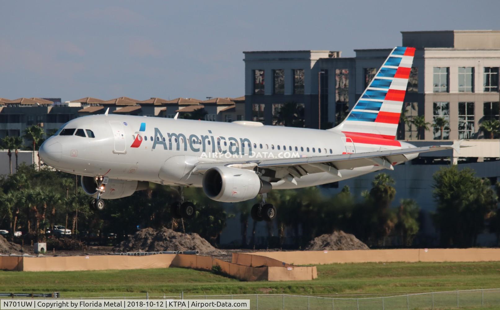 N701UW, 1998 Airbus A319-112 C/N 0890, American