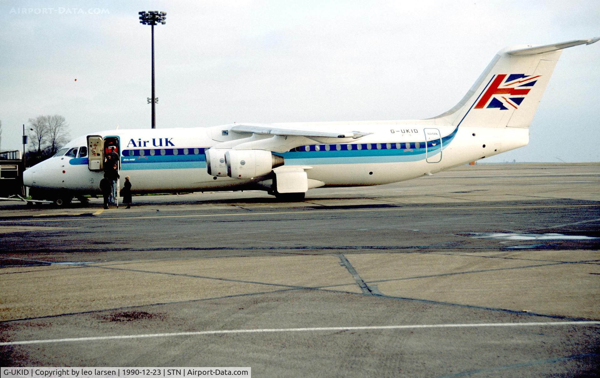 G-UKID, 1990 British Aerospace BAe.146-300 C/N E3157, Stanstedt 23.12.1990