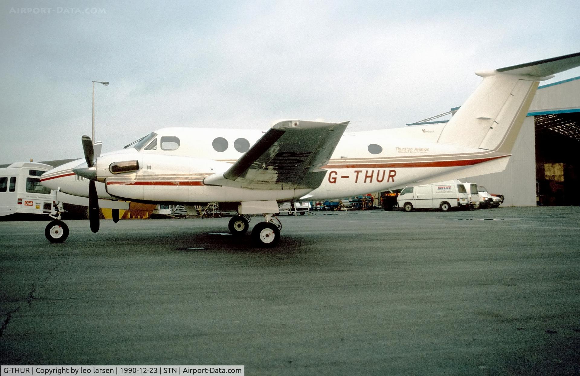G-THUR, 1981 Beech 200 Super King Air C/N BB-782, Stanstedt 23.12.1990