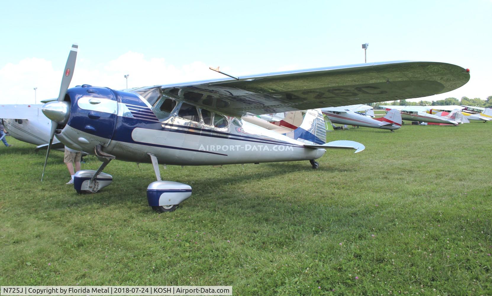 N725J, 1951 Cessna 195 C/N 7672, Cessna 195