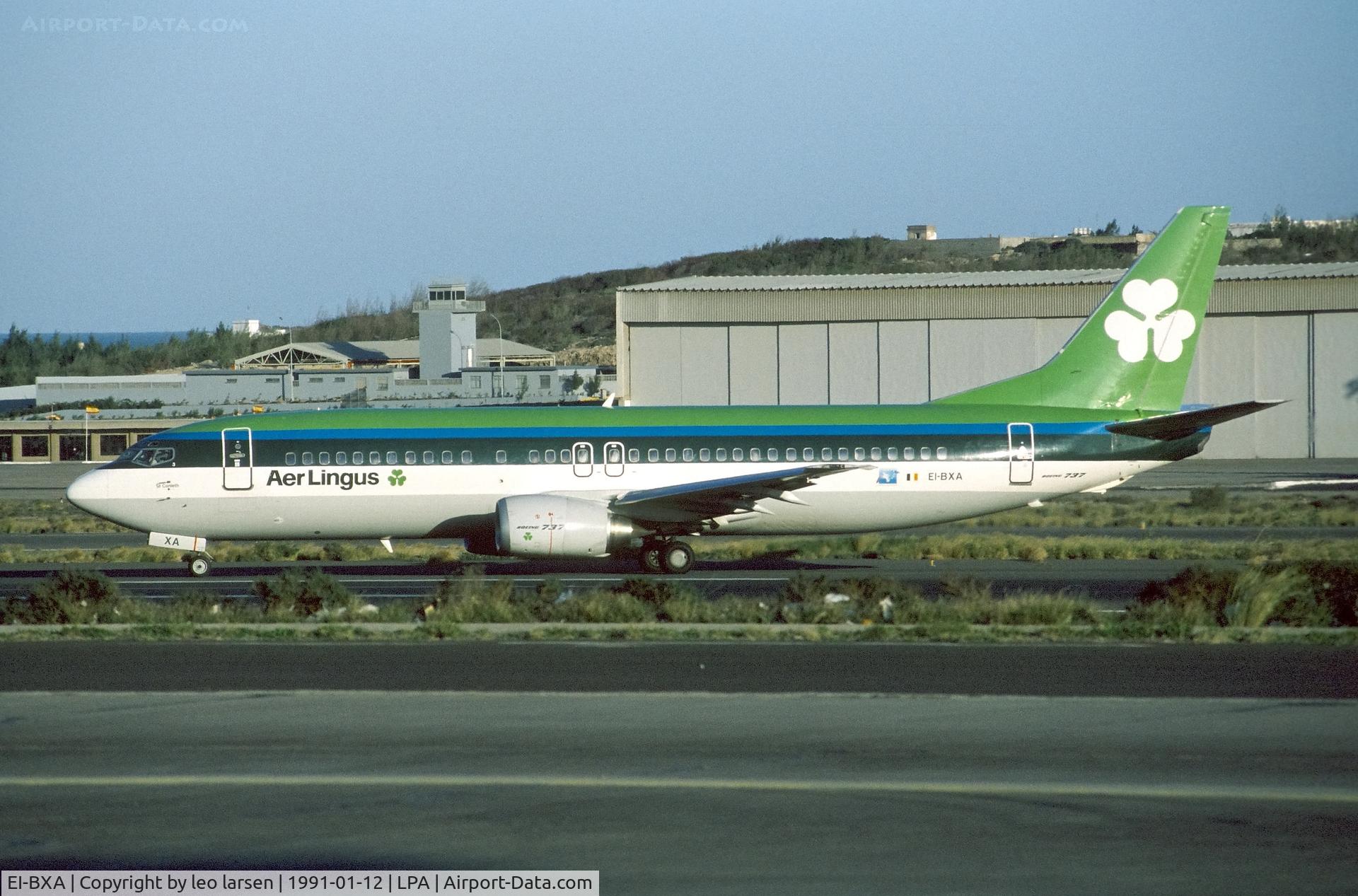 EI-BXA, 1989 Boeing 737-448 C/N 24474, Las Palmas 12.1.1991
