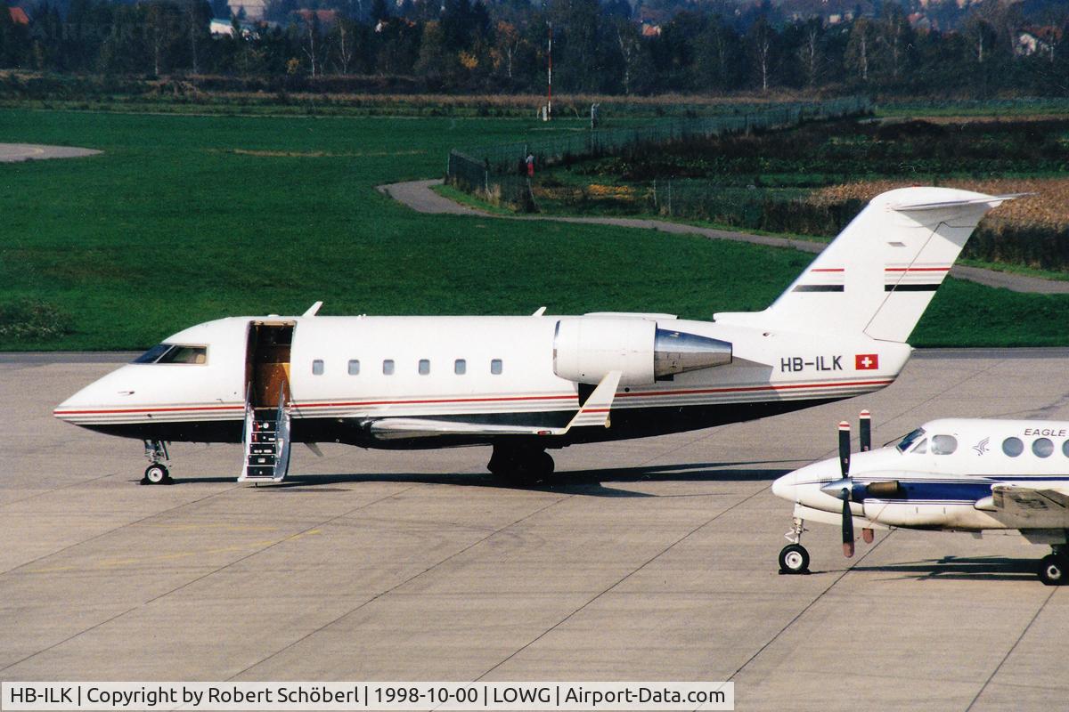 HB-ILK, 1988 Canadair Challenger 601 (CL-600-2A12) C/N 3033, HB-ILK @ LOWG 1998