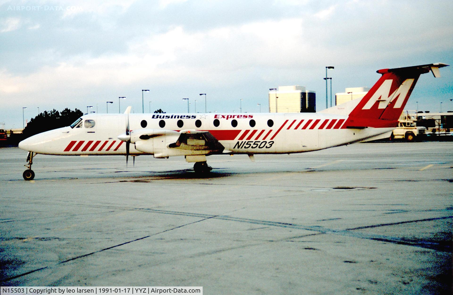 N15503, 1989 Beech 1900C C/N UC-72, Toronto 17.1.1991