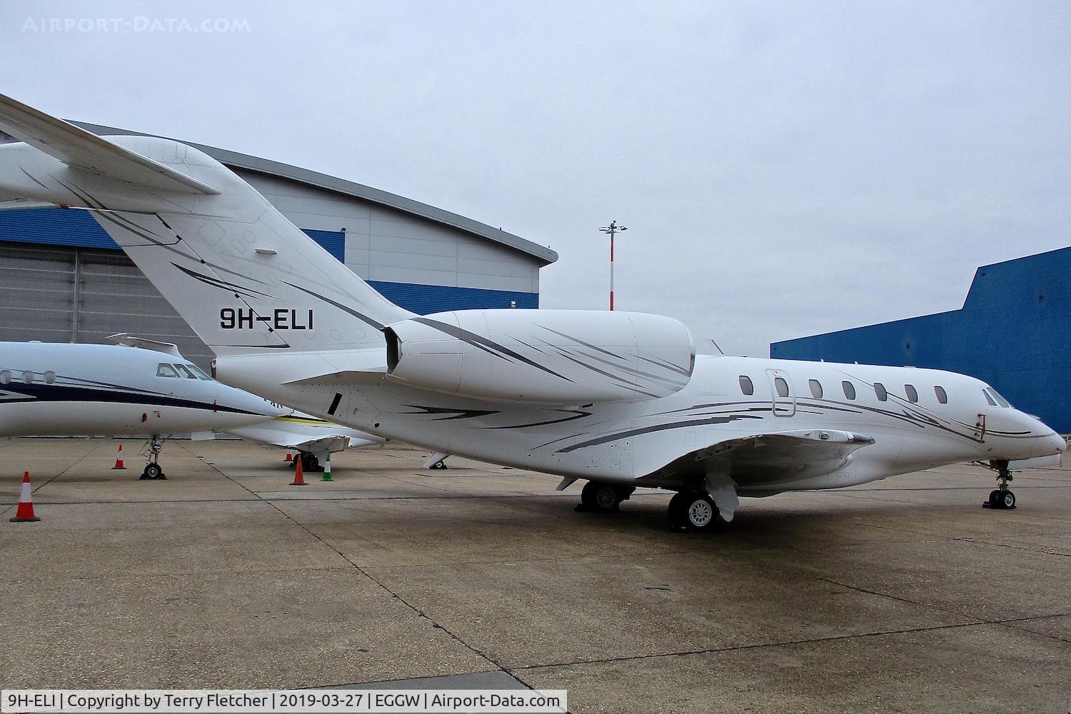 9H-ELI, 2000 Cessna 750 Citation X Citation X C/N 750-0115, At Luton
