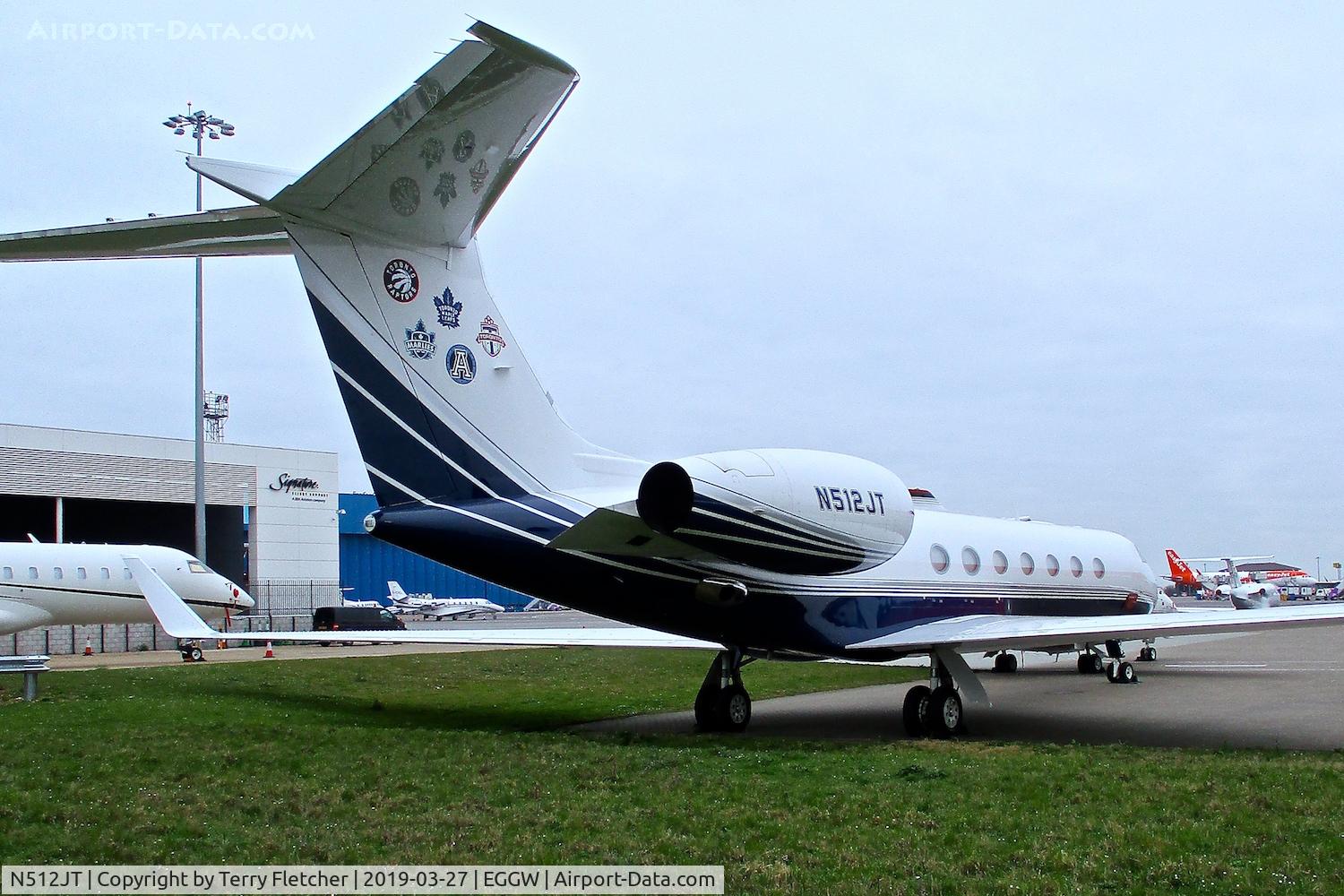 N512JT, Gulfstream Aerospace GV-SP (G550) C/N 5278, At Luton