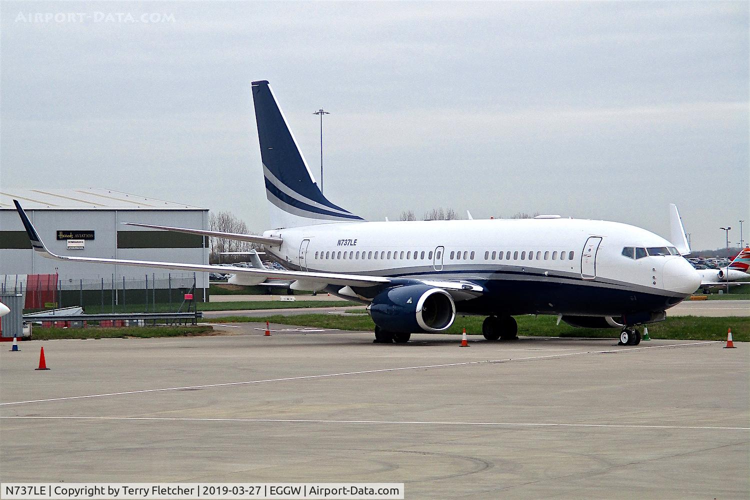 N737LE, 1999 Boeing 737-75V C/N 28579, At Luton