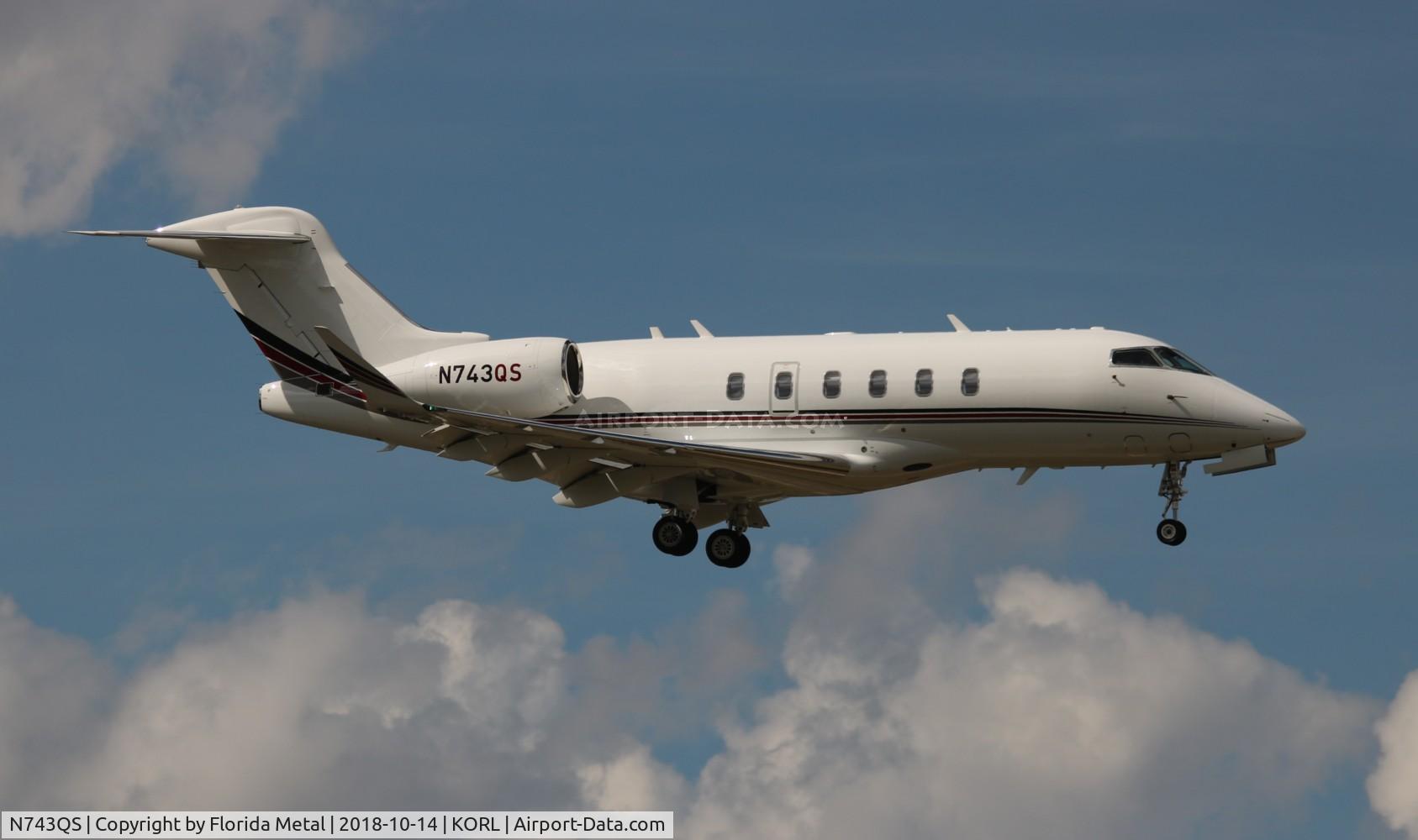 N743QS, 2017 Bombardier Challenger 350 (BD 100-1A10) C/N 20695, NetJets