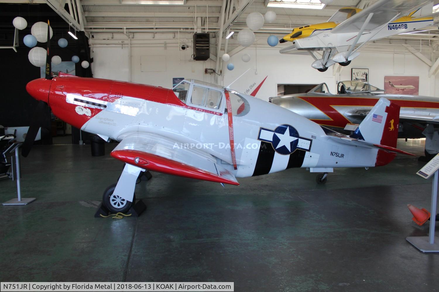 N751JR, 1996 Jurca MJ-77 Gnatsum  (3/4 Scale NA P-51D Mustang) C/N 34P51B-01J.R.M., 3/4 scale P-51D