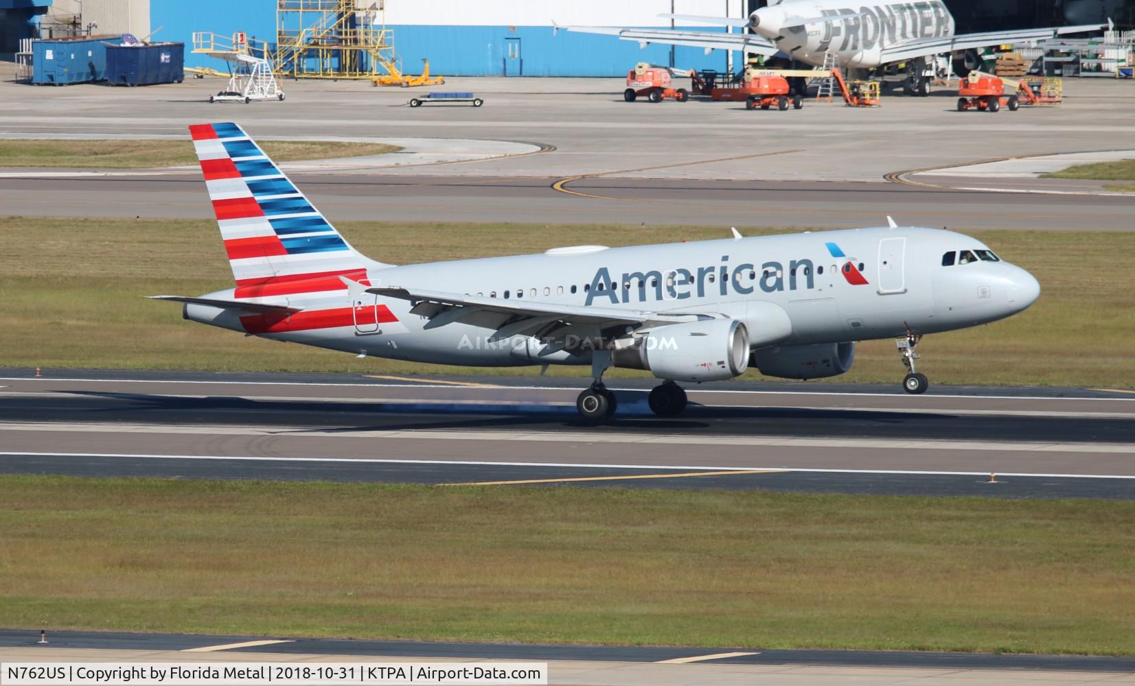 N762US, 2000 Airbus A319-112 C/N 1358, American