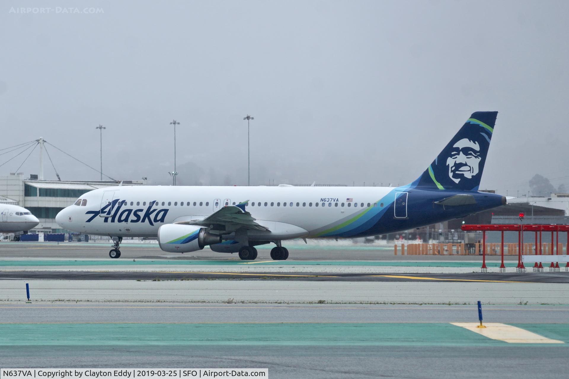 N637VA, 2008 Airbus A320-214 C/N 3465, SFO 2019.