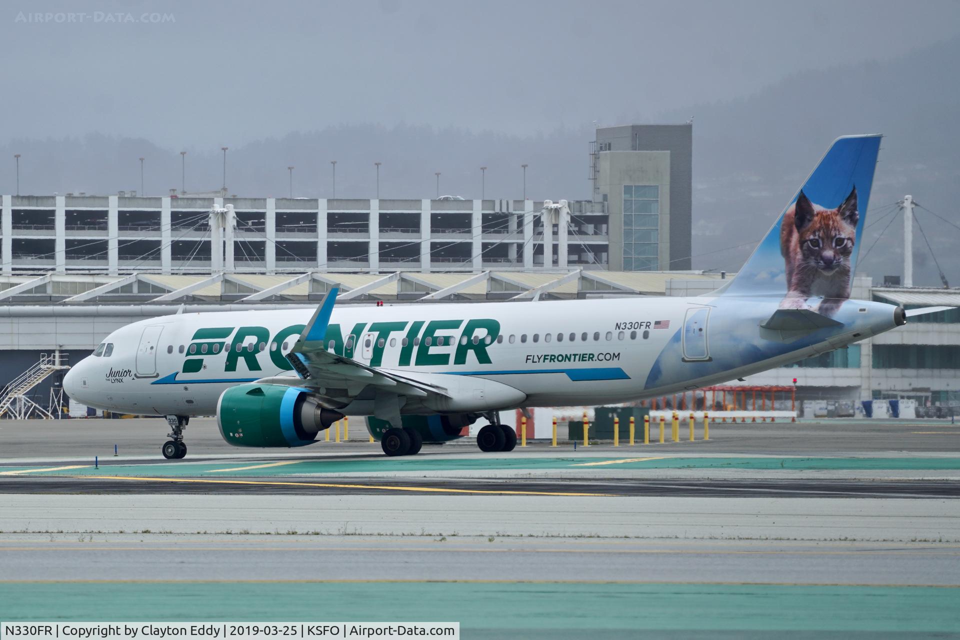 N330FR, 2018 Airbus A320-251N C/N 8219, SFO 2019.