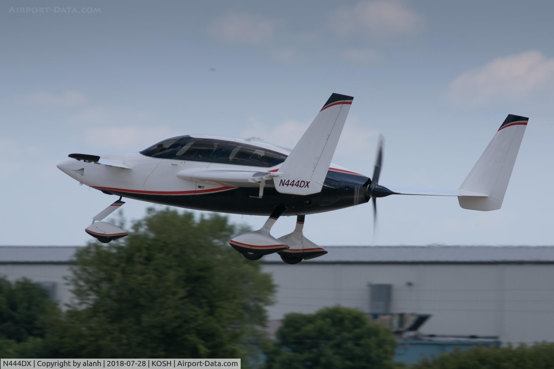 N444DX, Velocity Velocity SE FG C/N SFG035, Departing AirVenture 2018