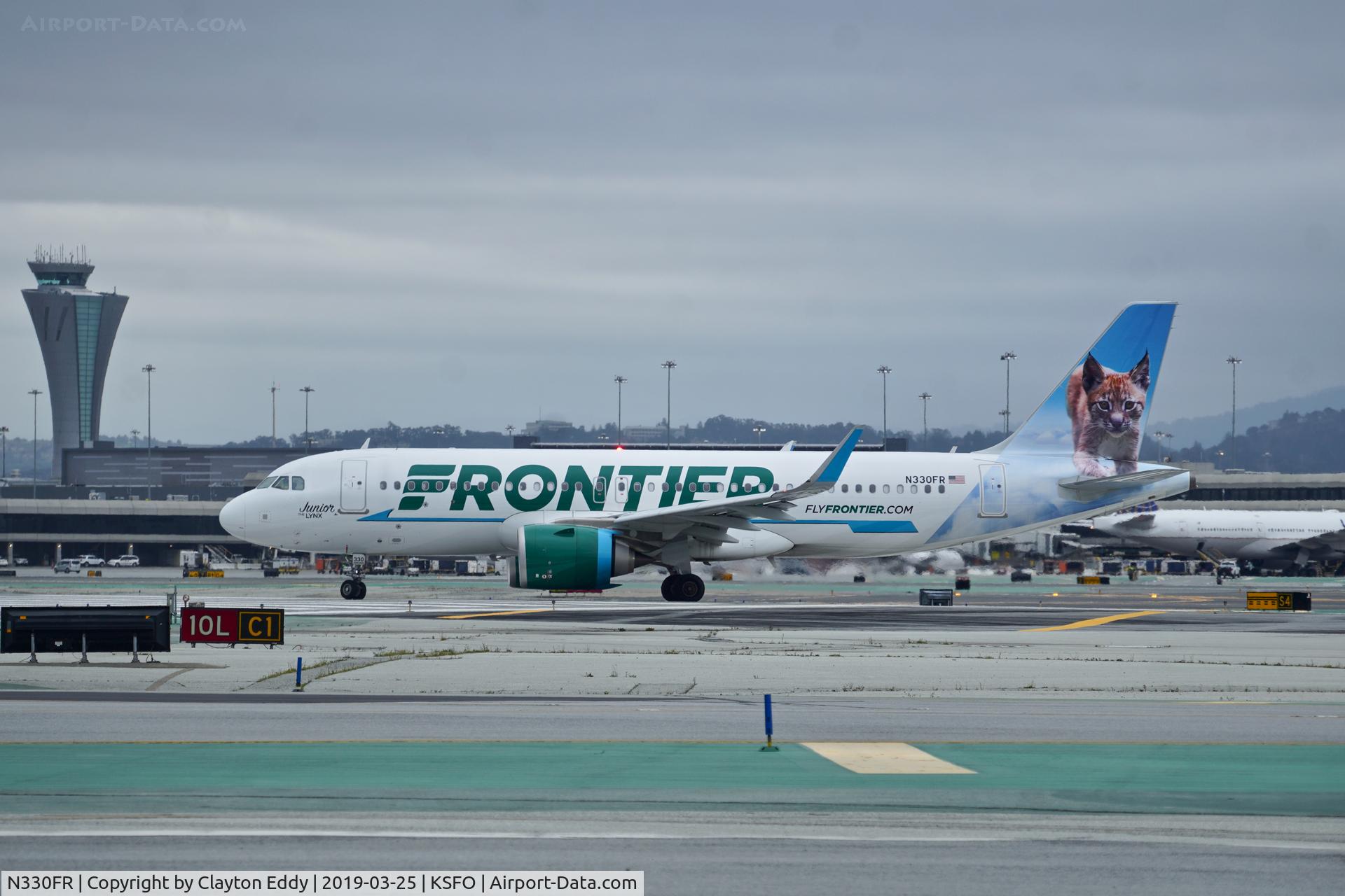 N330FR, 2018 Airbus A320-251N C/N 8219, SFO 2019.