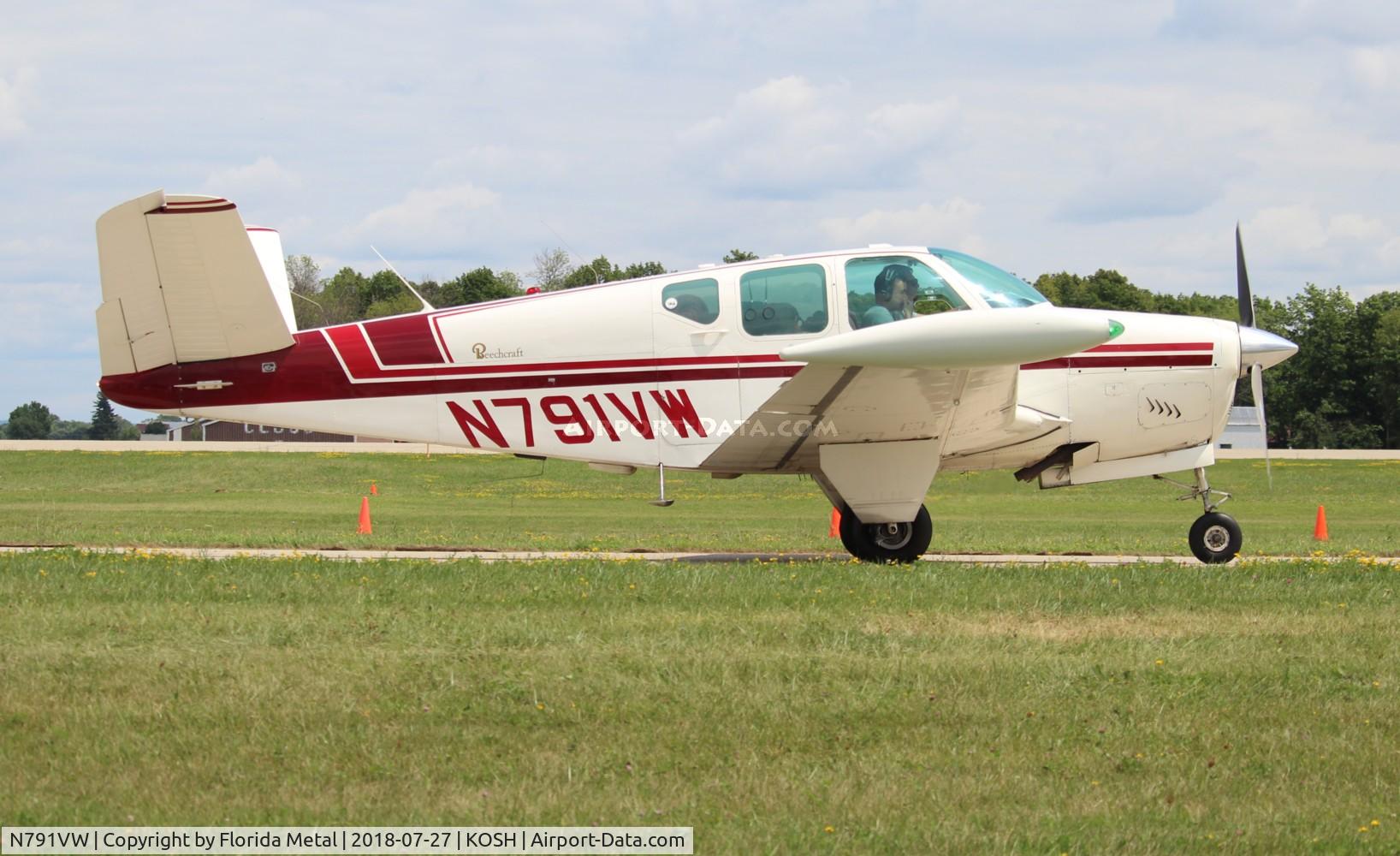 N791VW, 1958 Beech J35 Bonanza C/N D-5570, bonanza