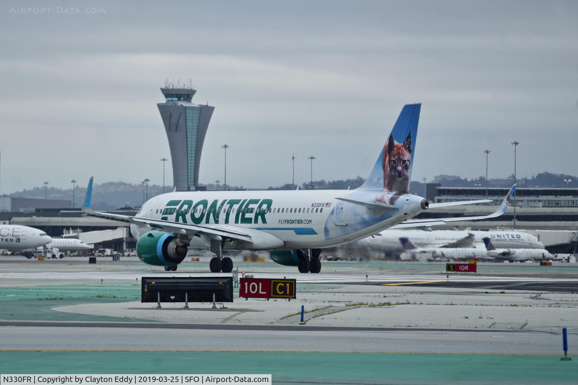 N330FR, 2018 Airbus A320-251N C/N 8219, SFO 2019.