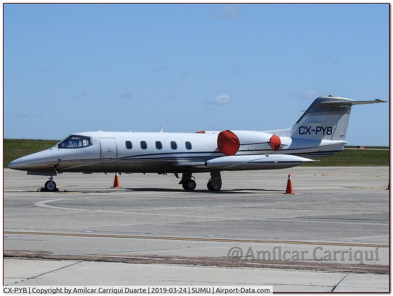 CX-PYB, 1980 Learjet 35A C/N 35-285, Landed at SUMU