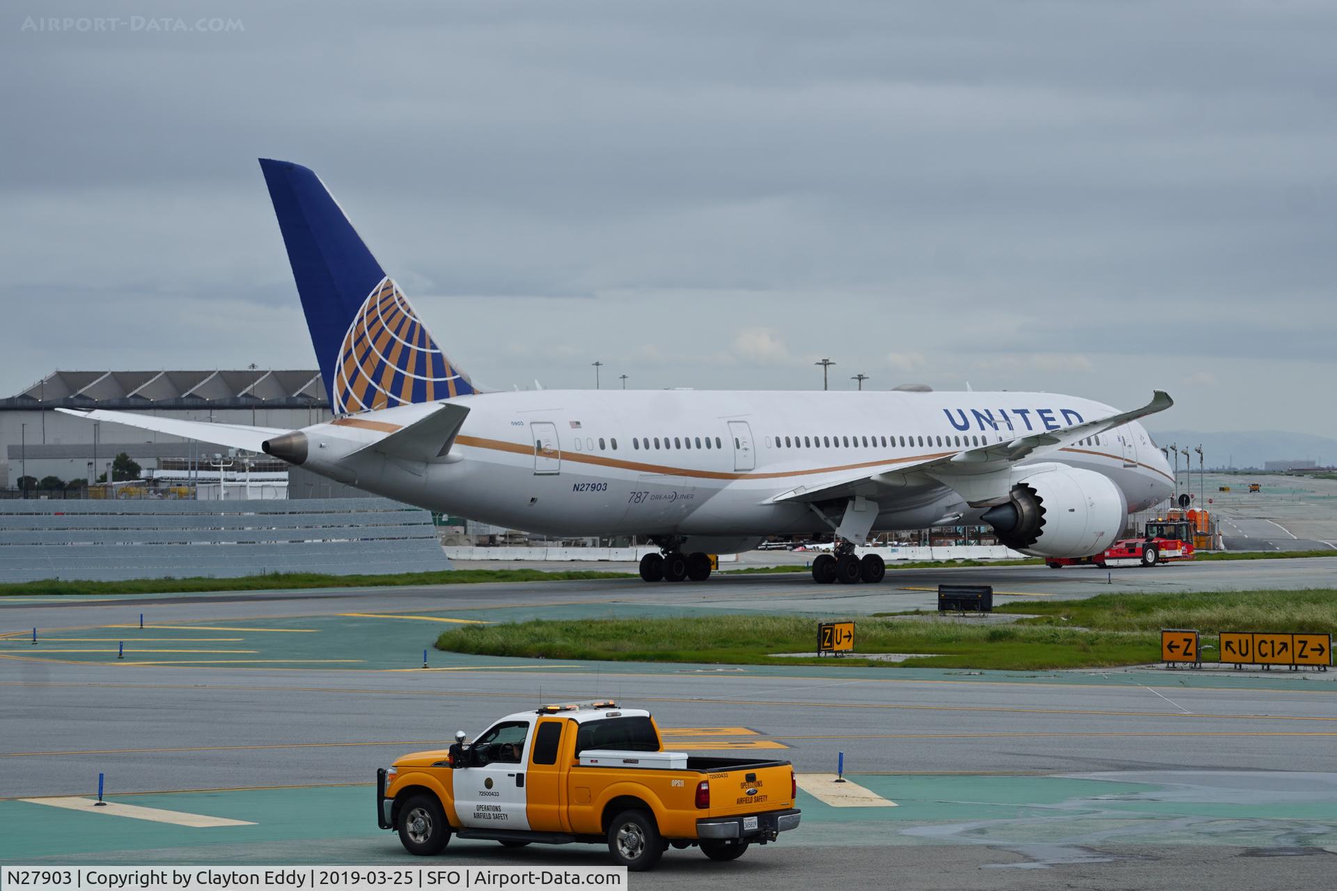 N27903, 2012 Boeing 787-8 Dreamliner C/N 34823, SFO 2019.