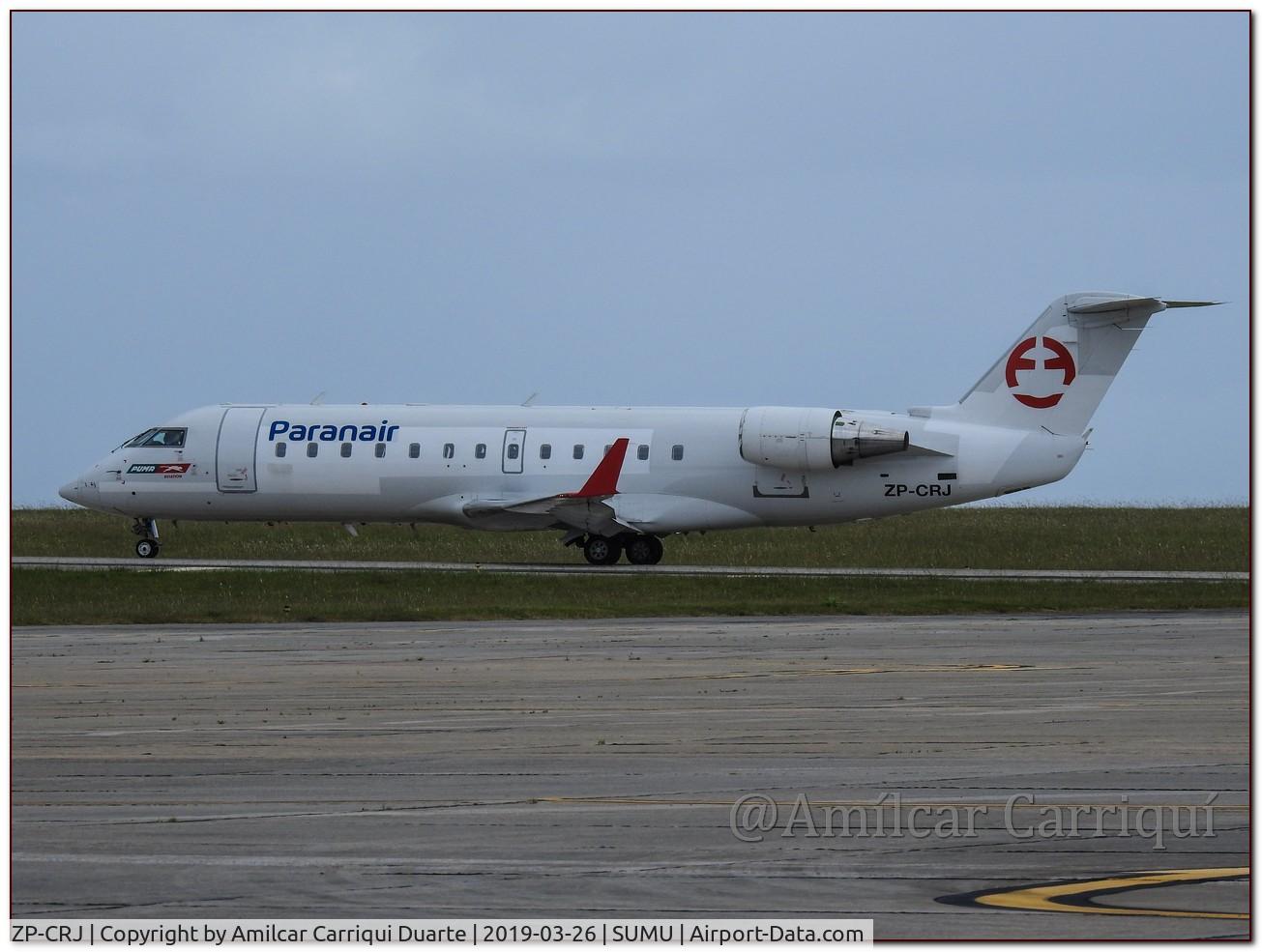 ZP-CRJ, Bombardier CRJ-200ER C/N 7388, Taxi in SUMU