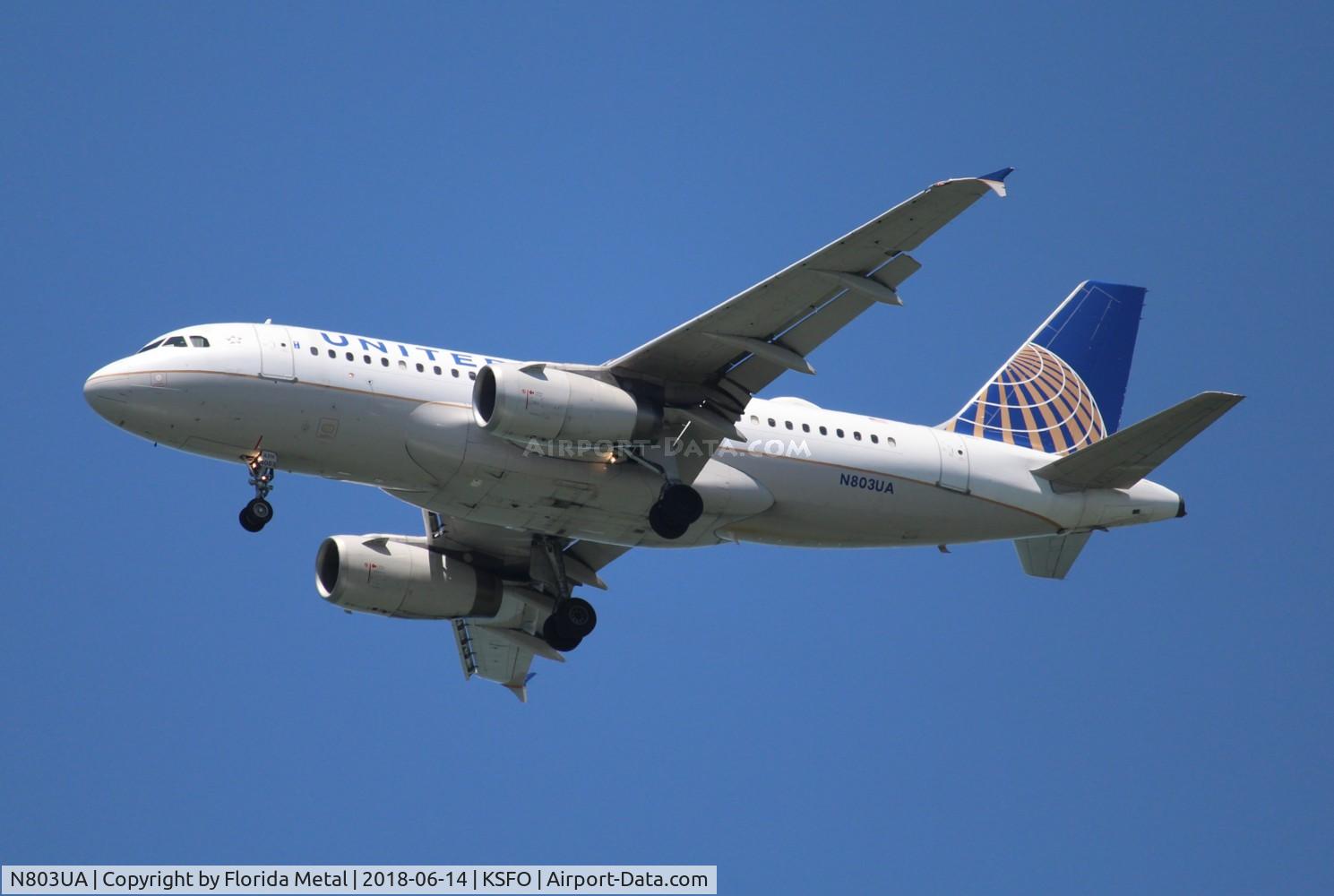 N803UA, 1997 Airbus A319-131 C/N 748, United