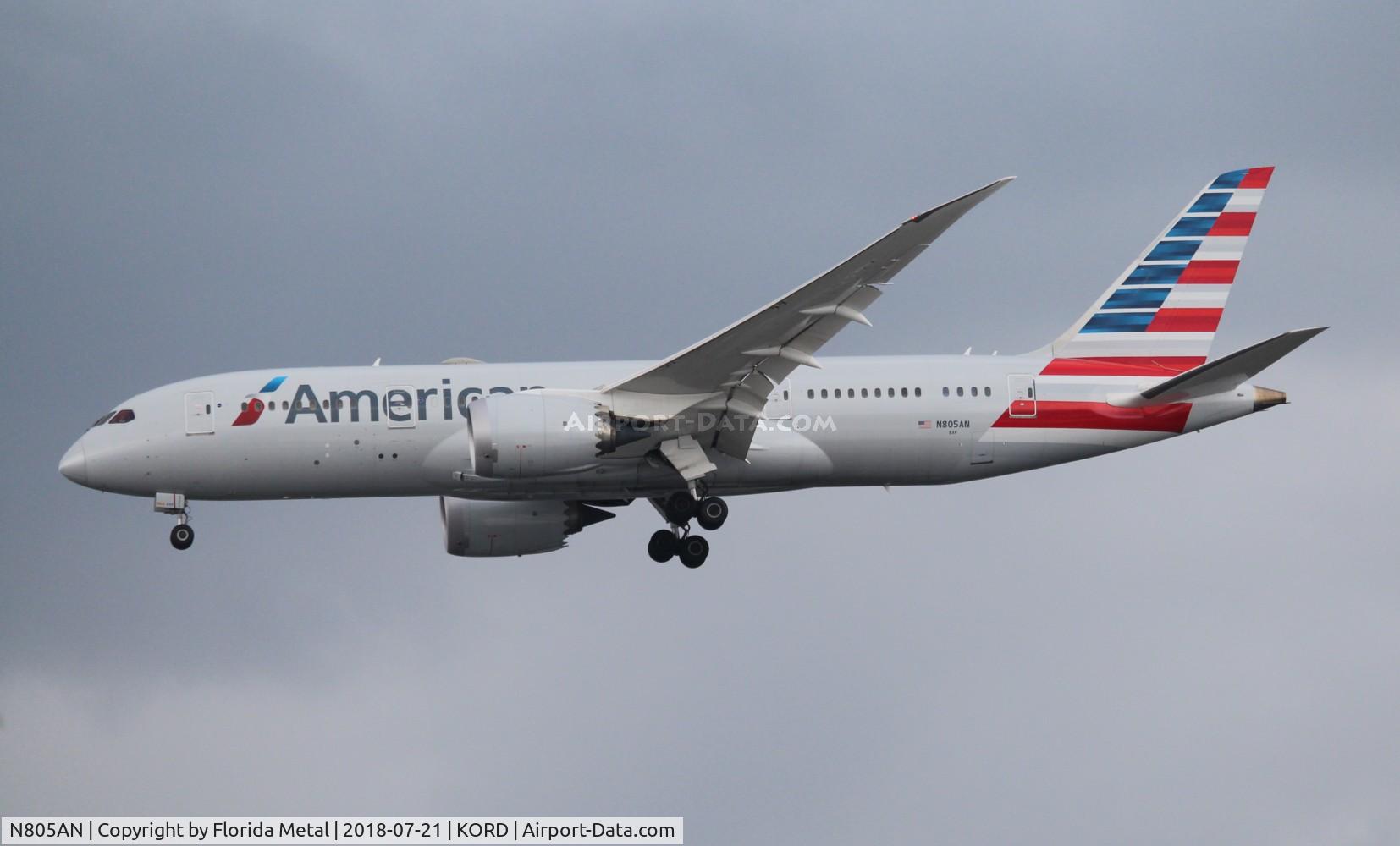 N805AN, 2015 Boeing 787-8 Dreamliner C/N 40623, American