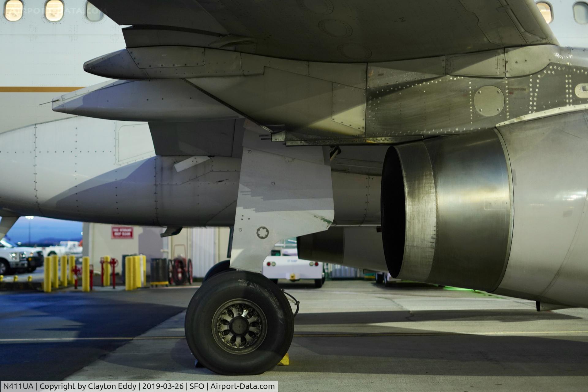 N411UA, 1994 Airbus A320-232 C/N 464, SFO 2019.