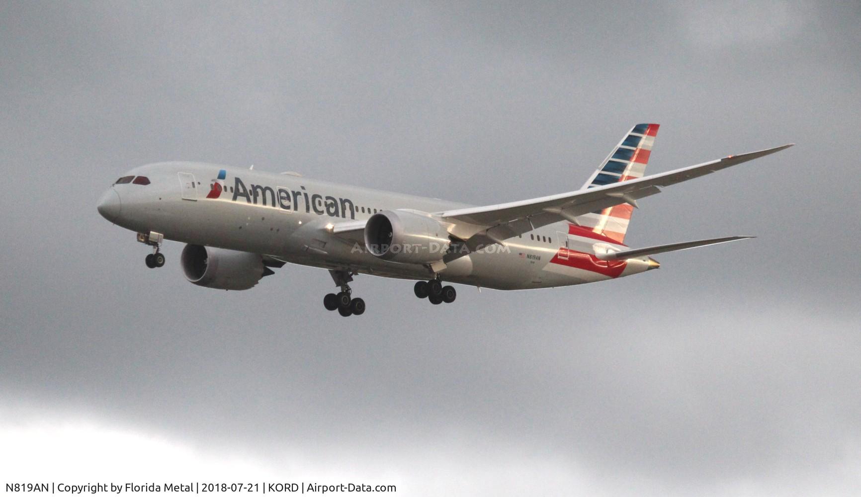 N819AN, 2017 Boeing 787-8 Dreamliner Dreamliner C/N 40637, American